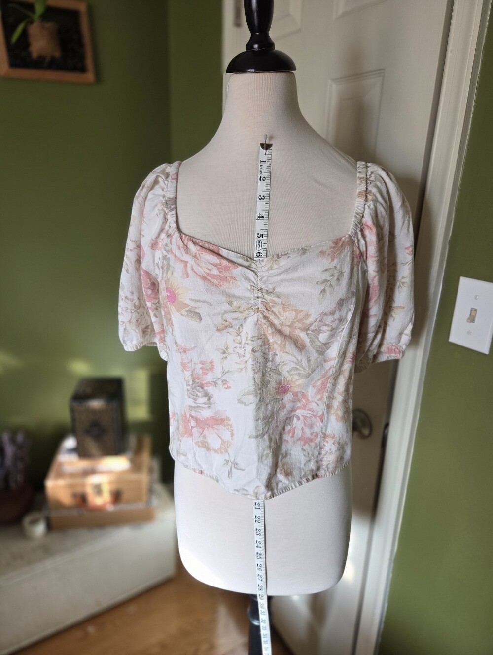Floral Puff Sleeve Blouse